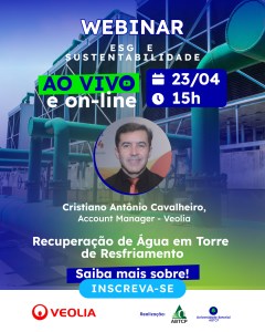 2 - Instagram - Webnar ESG e Sustentabilidade - Veolia